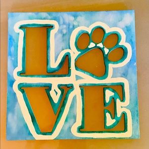 🐾 Paw Custom “Love” dog sign